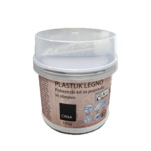 Plastuk 3005 poliestrski kit 192g + trdilec 8g ČRNI