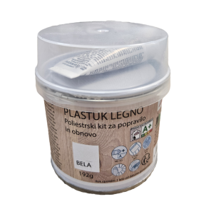 Plastuk 3005 poliestrski kit 192g + trdilec 8g BELI