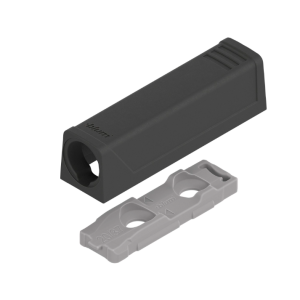 Blum 956.1201 ravna montažna ploščica, kratka, črna