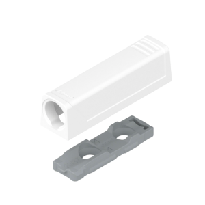 Blum 956.1201 ravna montažna ploščica, kratka, bela